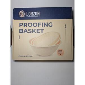 Lorzon Silicone Proofing Basket Set 9 Round 10 Oval Bread Banneton New